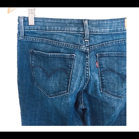 LEVI’S Bold Curve Modern Rise Straight Fit Jeans With Pockets Denim Blue Sz 8/29 - Picture 11 of 12